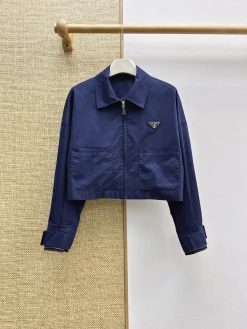 PRADA Jackets Blue-Silver S-L B95202609063313