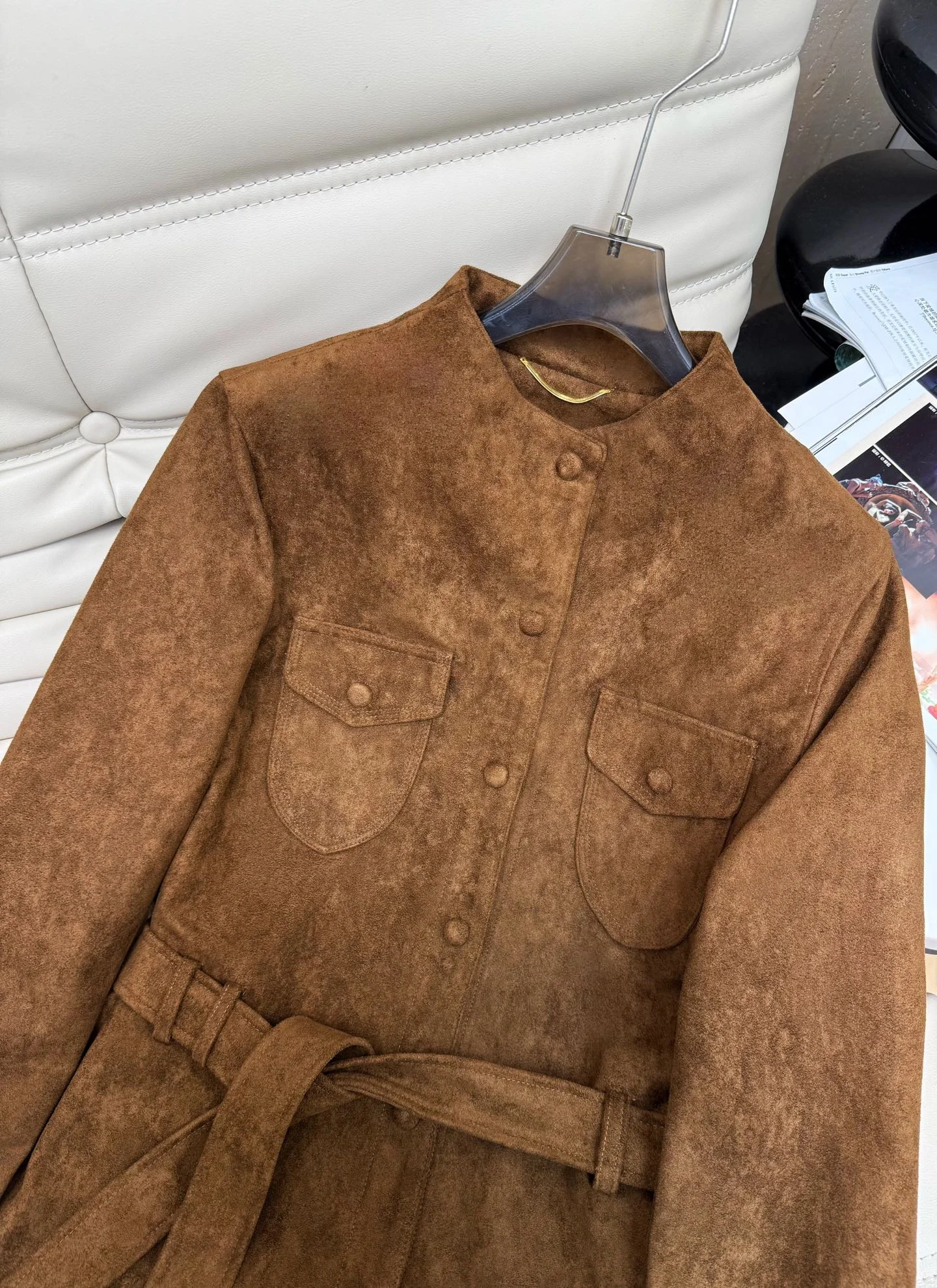 PRADA Jackets Brown-White S-L C35202609060263 - Image 2