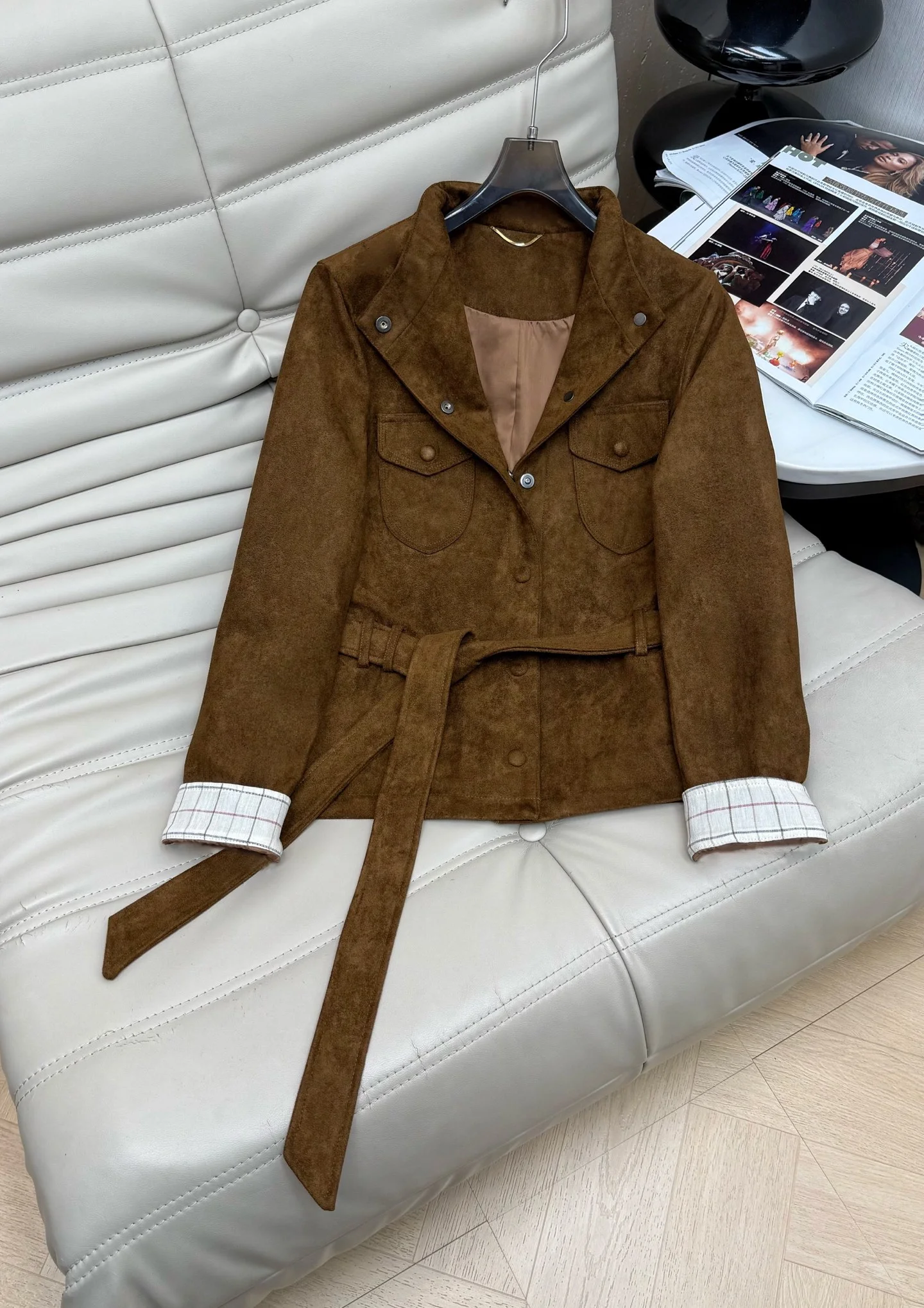 PRADA Jackets Brown-White S-L C35202609060263 - Image 5