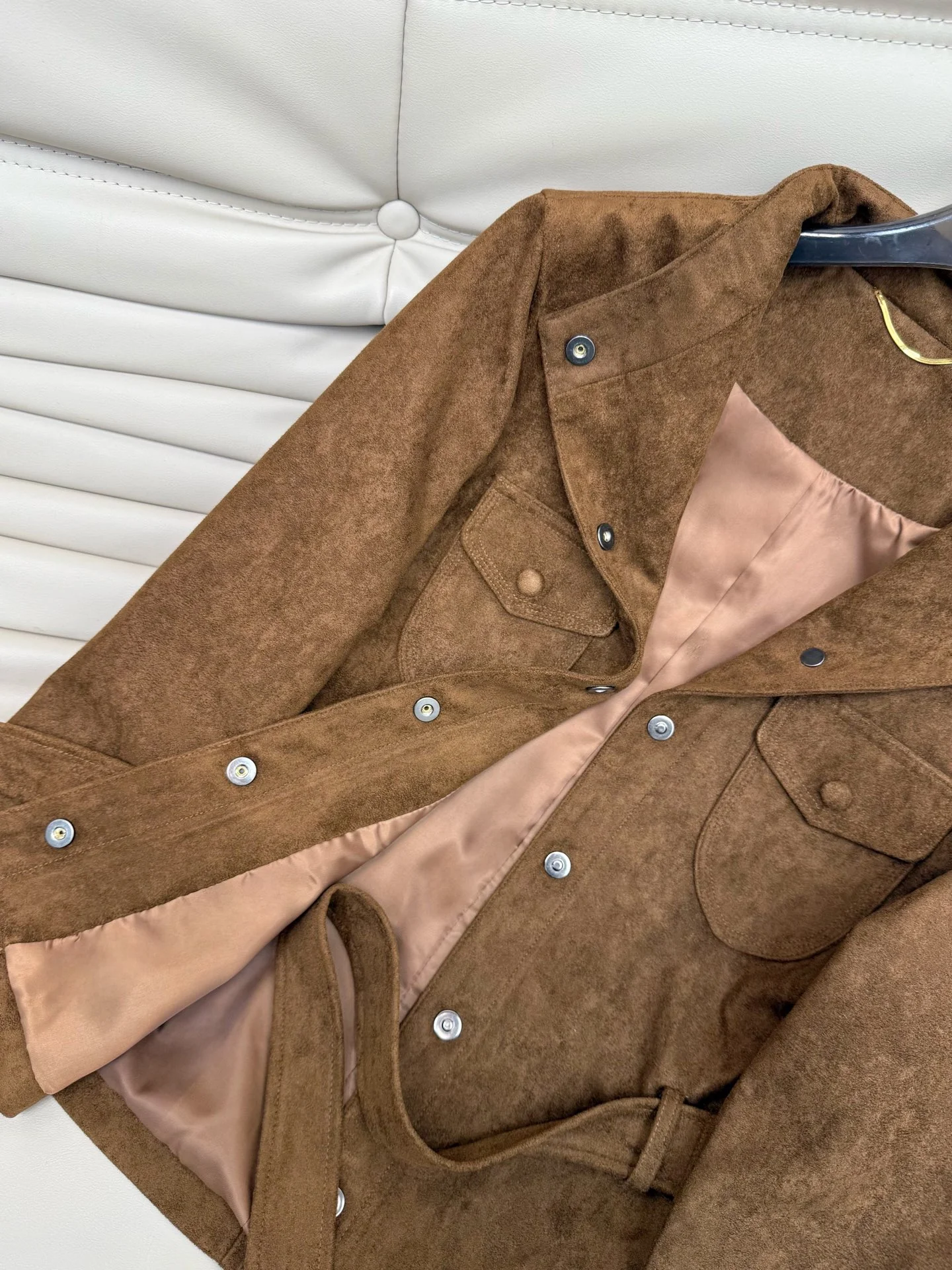 PRADA Jackets Brown-White S-L C35202609060263 - Image 8