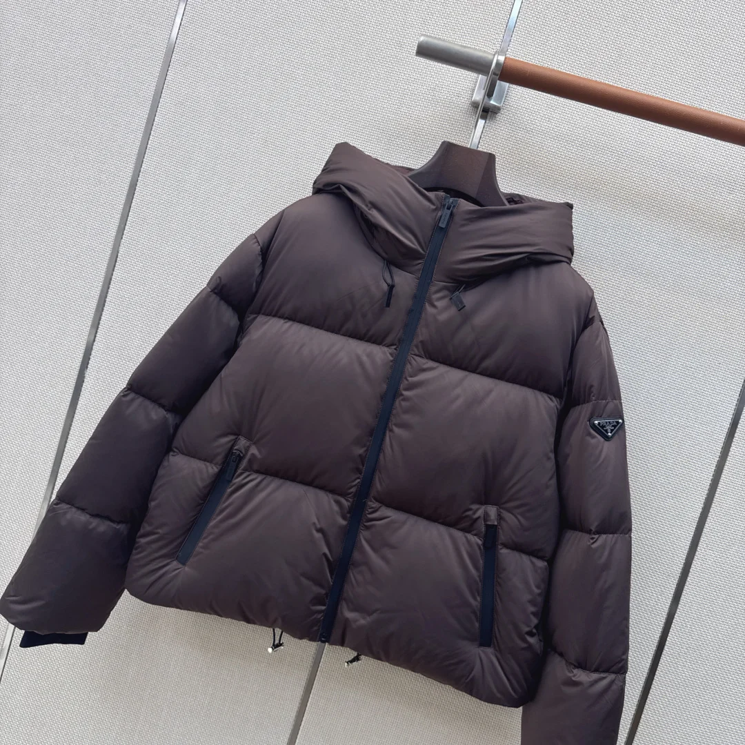 PRADA Jackets Down Brown-Black 38-44 F15202609060627 - Image 2