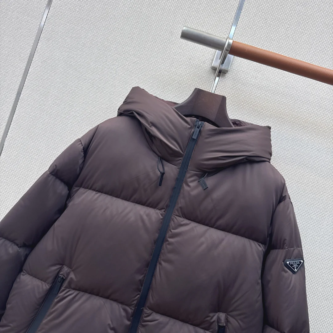 PRADA Jackets Down Brown-Black 38-44 F15202609060627 - Image 3