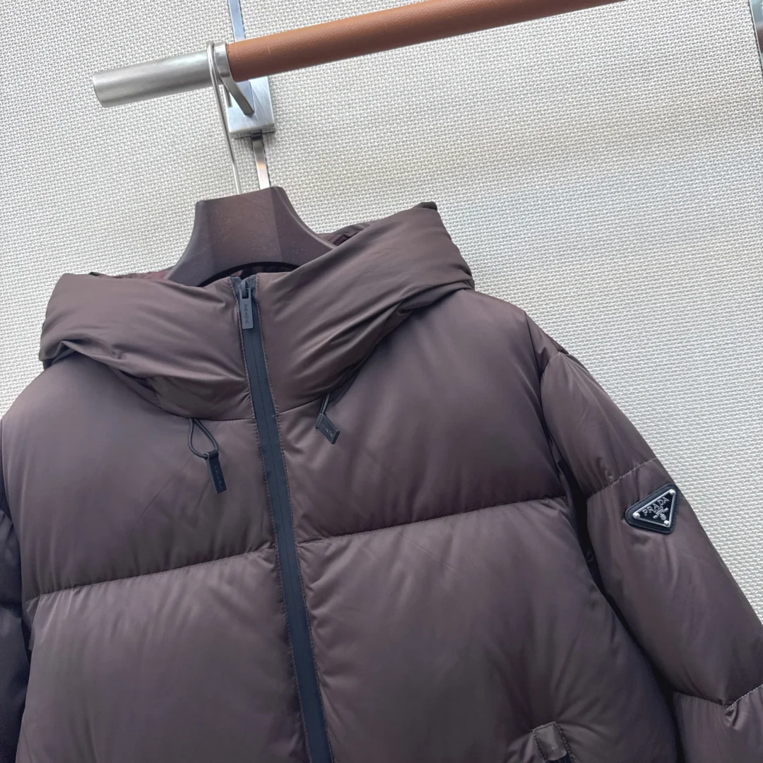 PRADA Jackets Down Brown-Black 38-44 F15202609060627 - Image 4