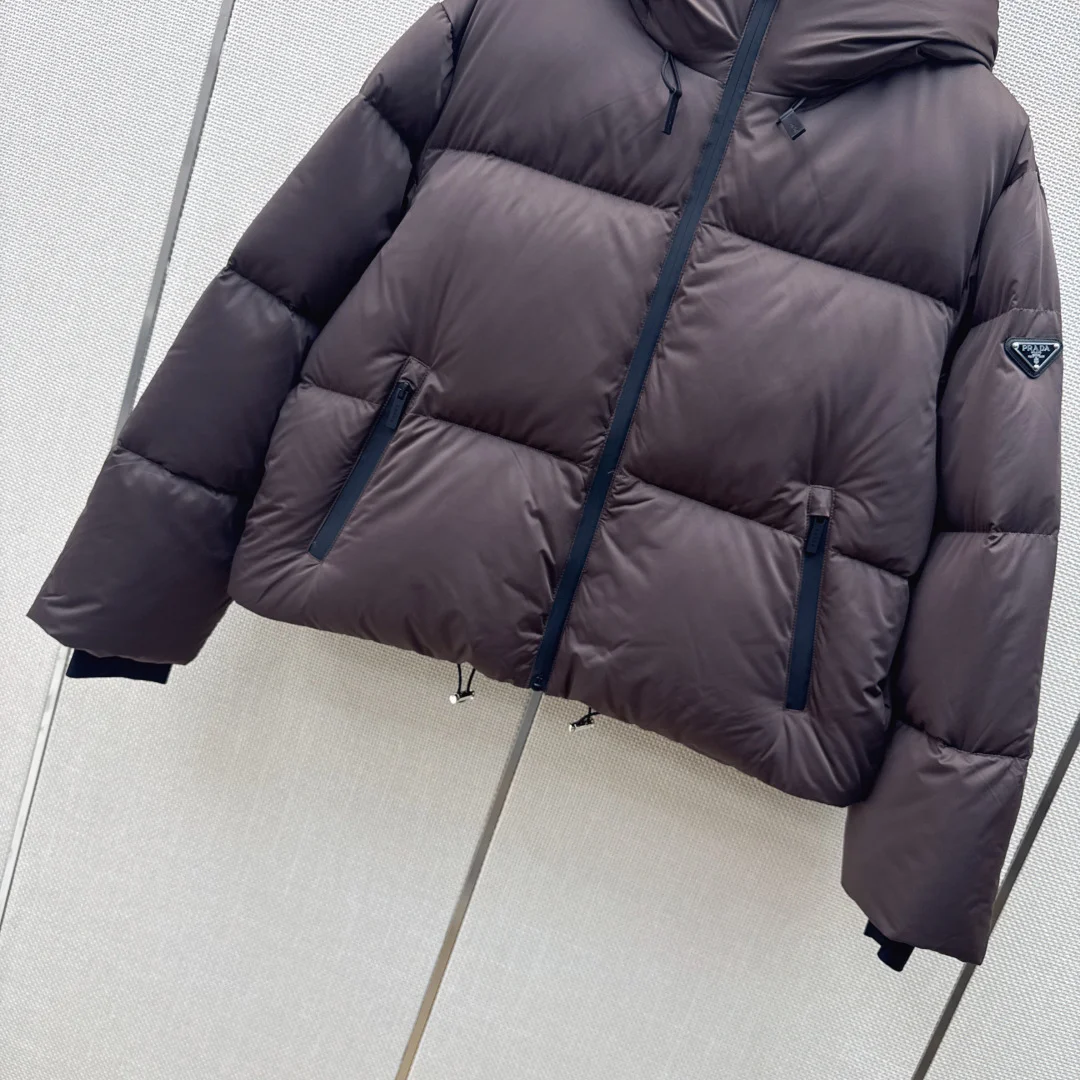 PRADA Jackets Down Brown-Black 38-44 F15202609060627 - Image 5