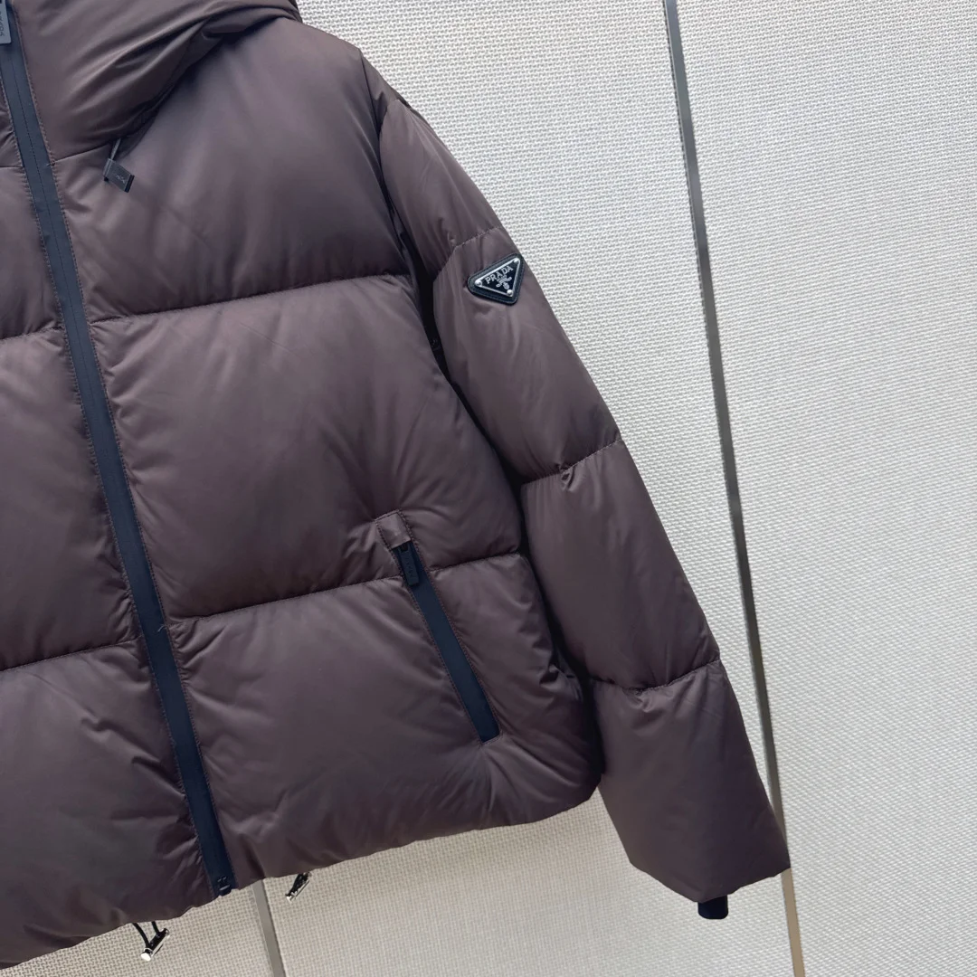 PRADA Jackets Down Brown-Black 38-44 F15202609060627 - Image 6