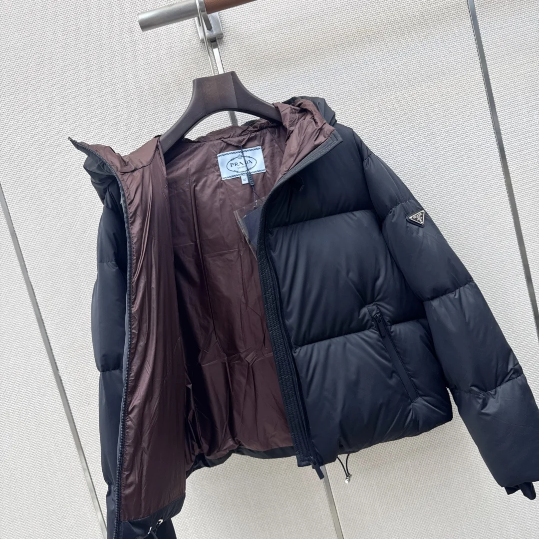 PRADA Jackets Down White-Brown-Black 38-44 F15202609060628 - Image 7