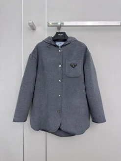 PRADA Jackets Gray S-L F50202609062683