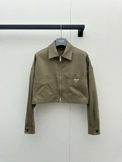 PRADA Jackets Khaki S-L C25202609063246