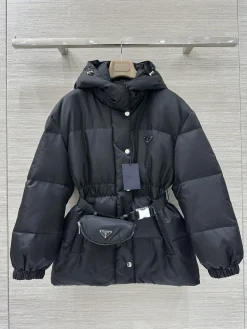 PRADA Jackets Nylon Down Black S-L F15202609061197