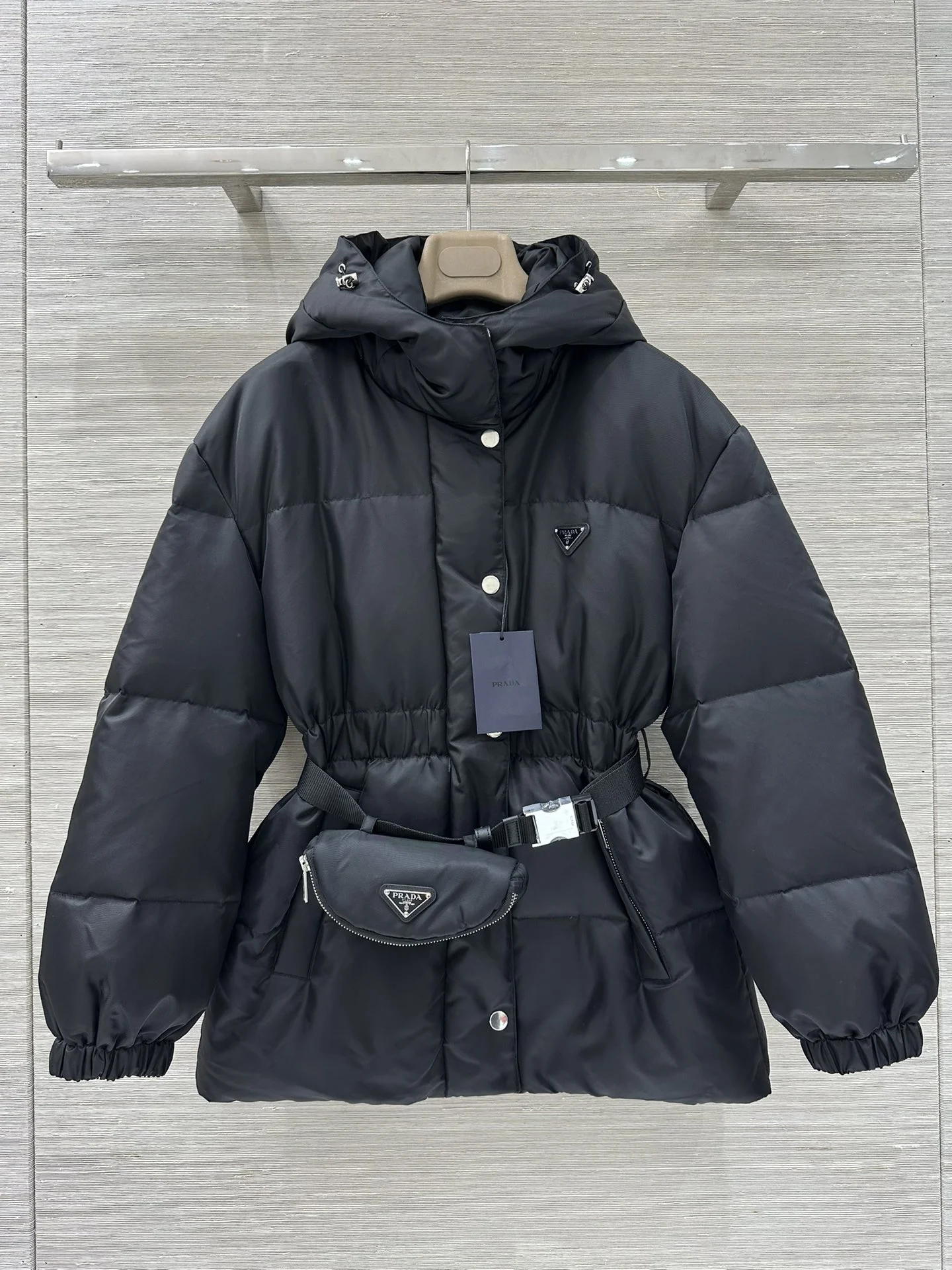 PRADA Jackets Nylon Down Black S-L F15202609061197
