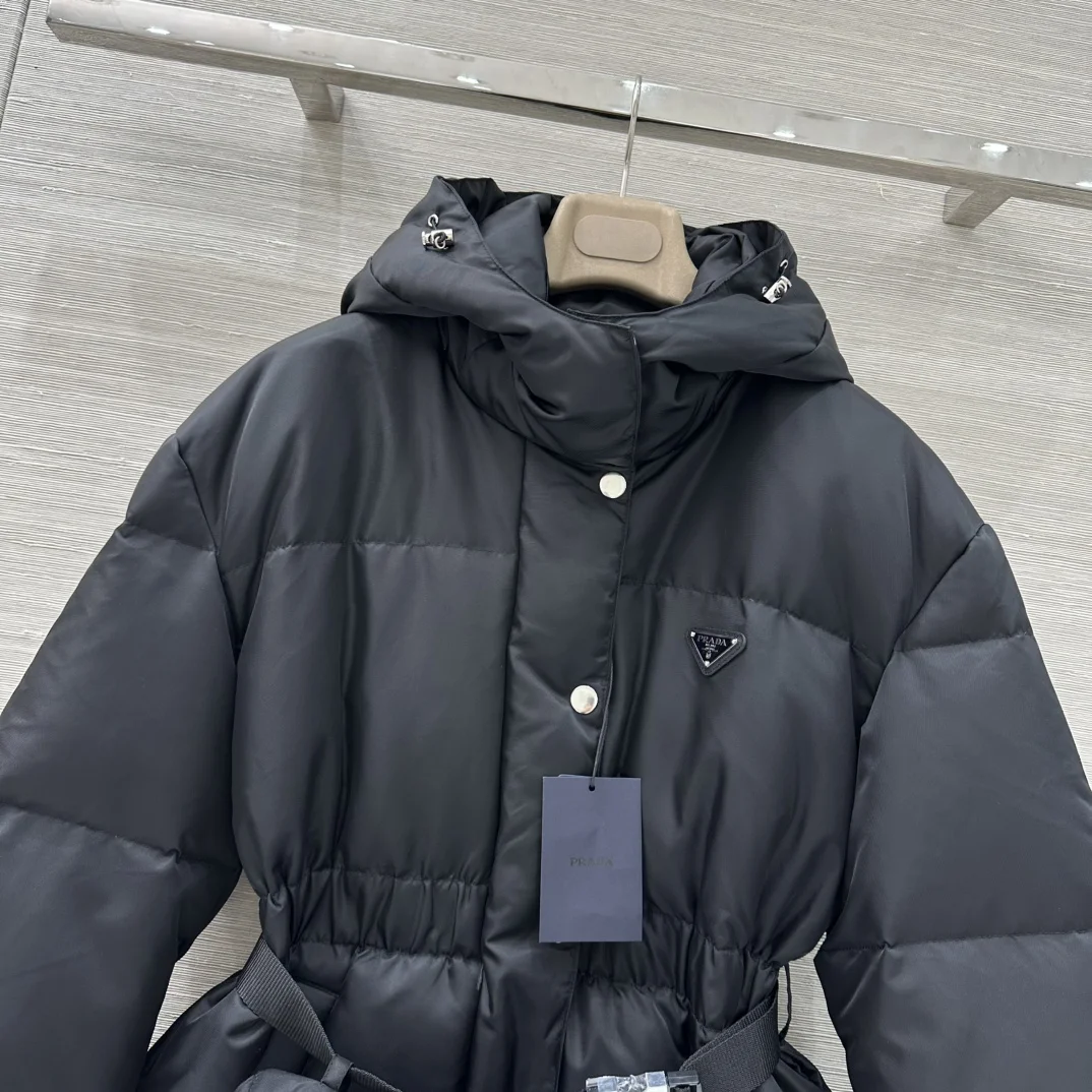 PRADA Jackets Nylon Down Black S-L F15202609061197 - Image 2