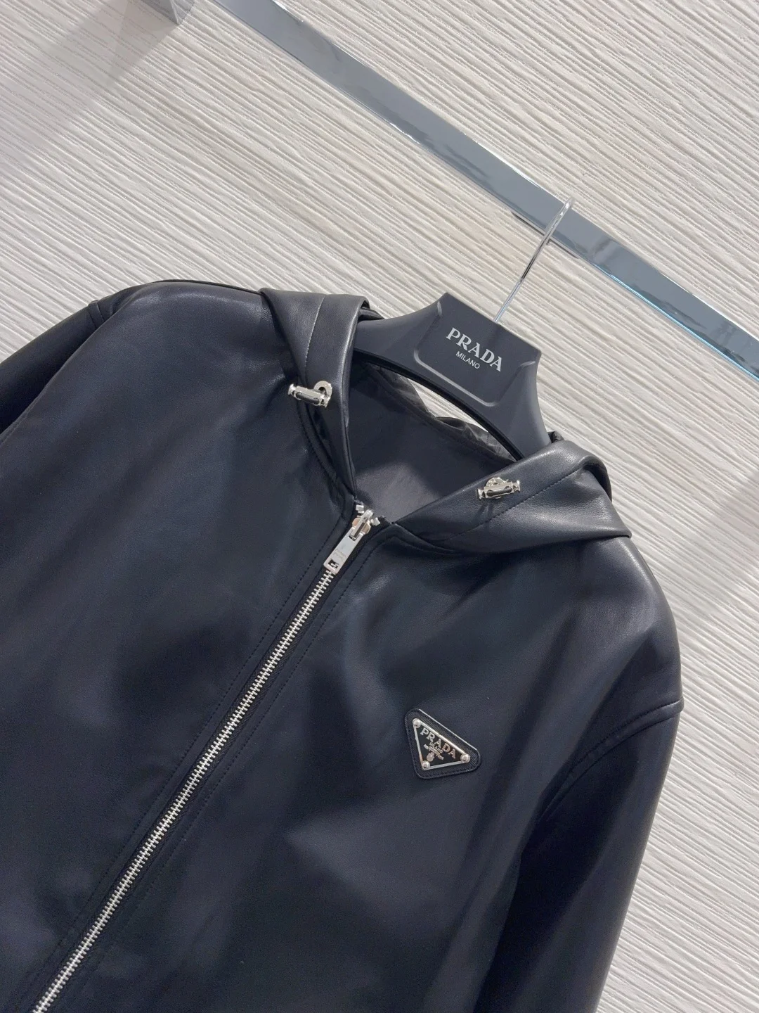 PRADA Jackets PU Leather Black S-L B95202609060824 - Image 4