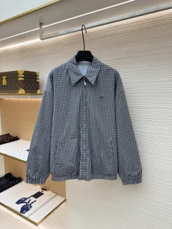 PRADA Jackets Poplin Gray-Black 42-48 C00202609090623