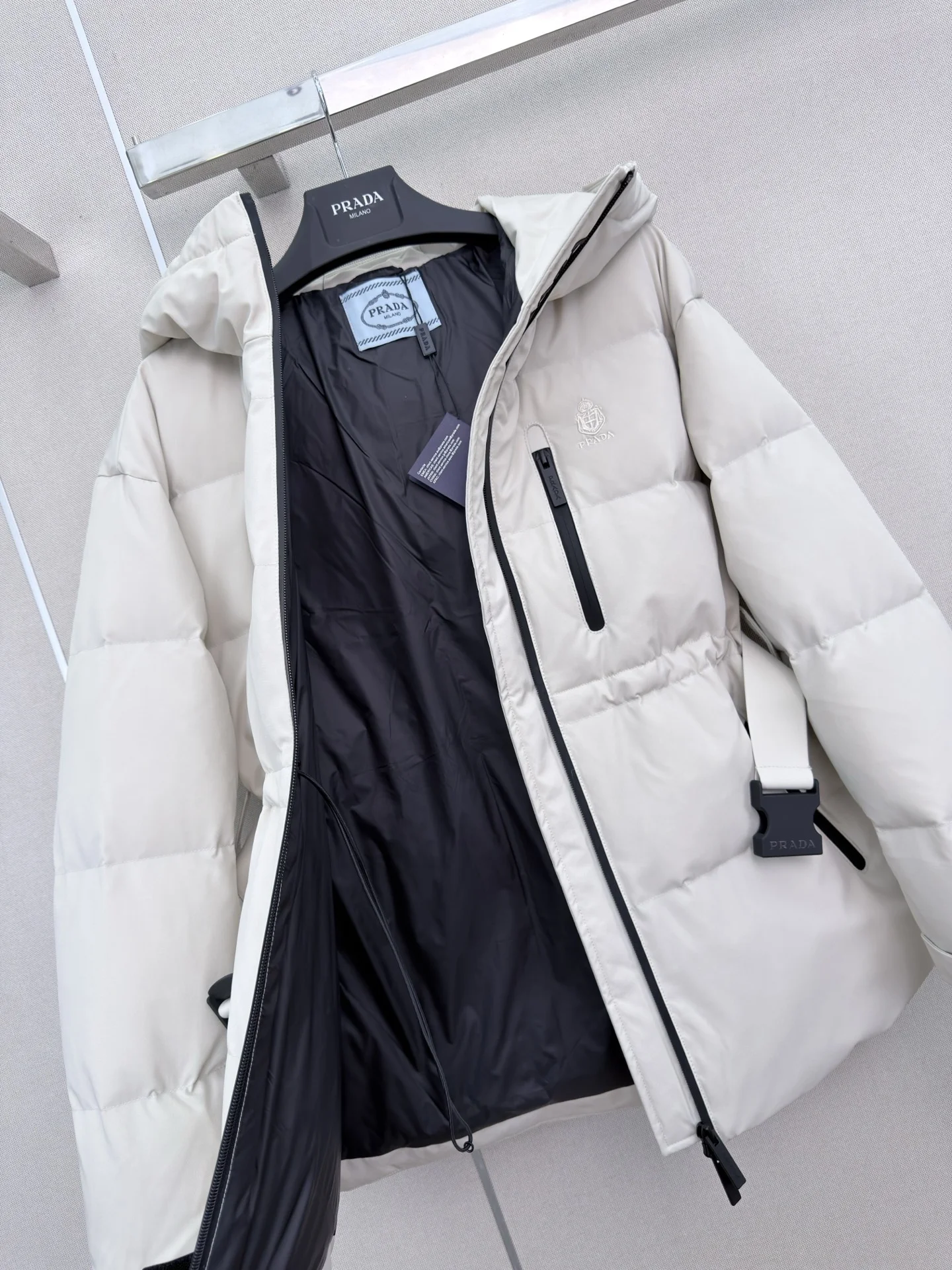 PRADA Jackets White-Black S-L F40202609061117 - Image 5