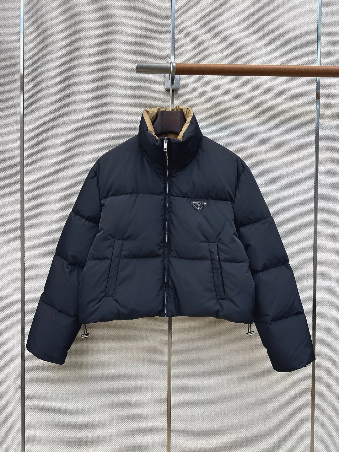 PRADA Jackets White Duck Down Black-Tan 36-40 D75202609060595