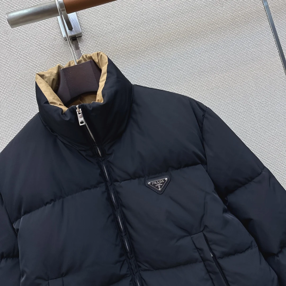 PRADA Jackets White Duck Down Black-Tan 36-40 D75202609060595 - Image 3