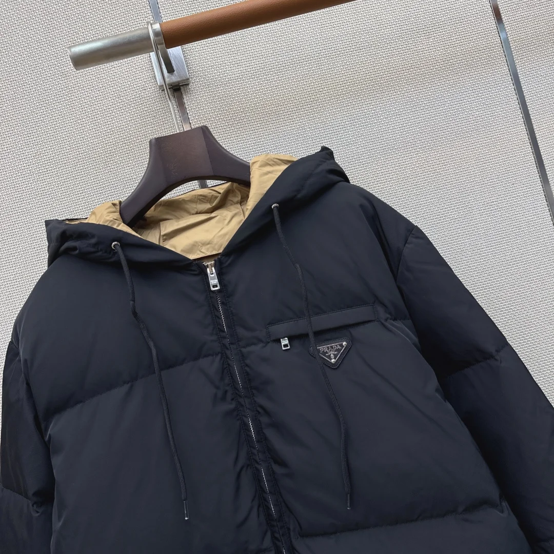 PRADA Jackets White Duck Down White-Black 36-40 E00202609062180 - Image 3