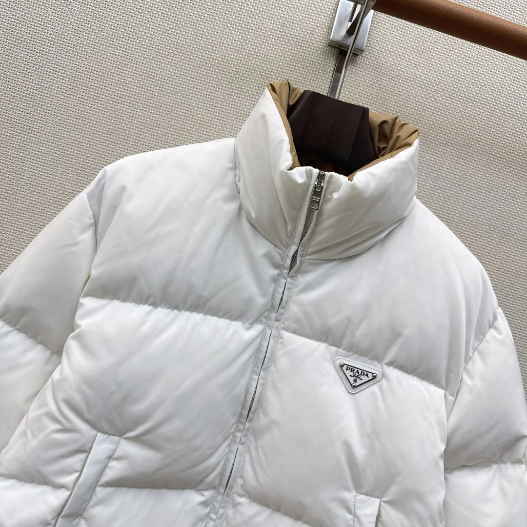 PRADA Jackets White Duck Down White-Brown 36-40 D75202609060594 - Image 2