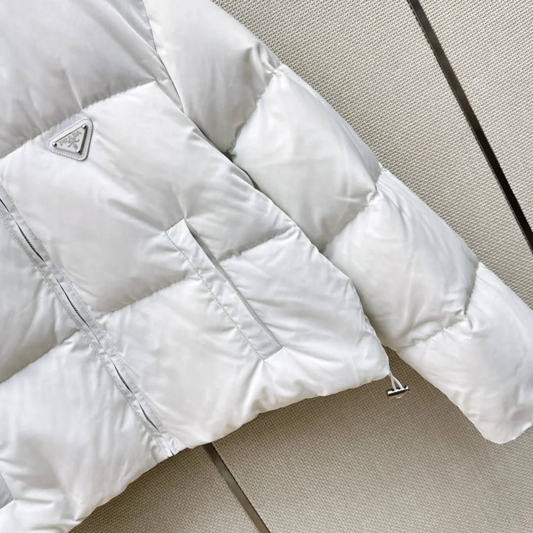 PRADA Jackets White Duck Down White-Brown 36-40 D75202609060594 - Image 4