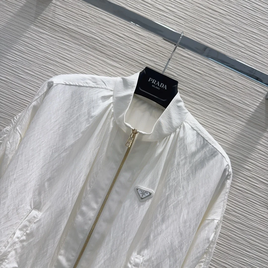 PRADA Jackets White-Gold S-L B75202609061916 - Image 2