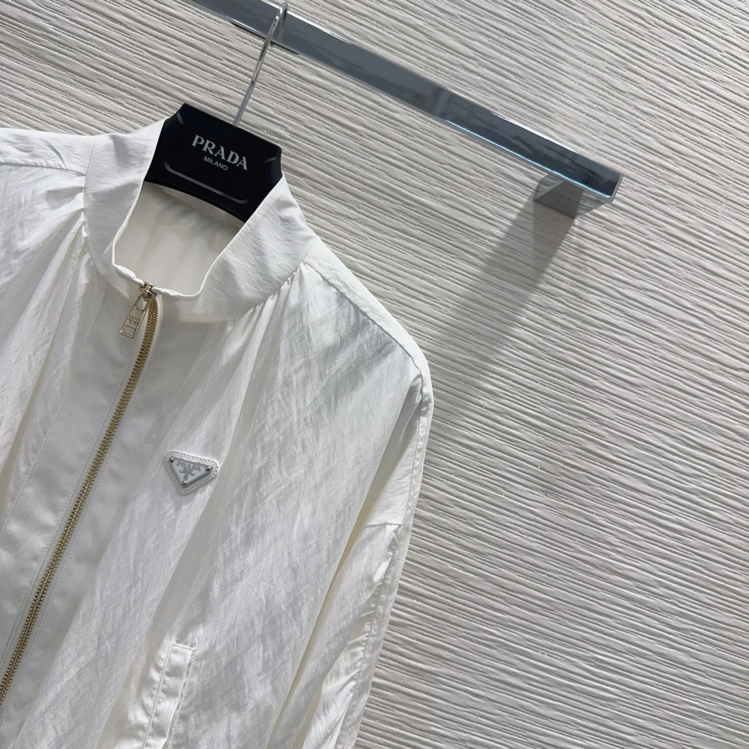 PRADA Jackets White-Gold S-L B75202609061916 - Image 4