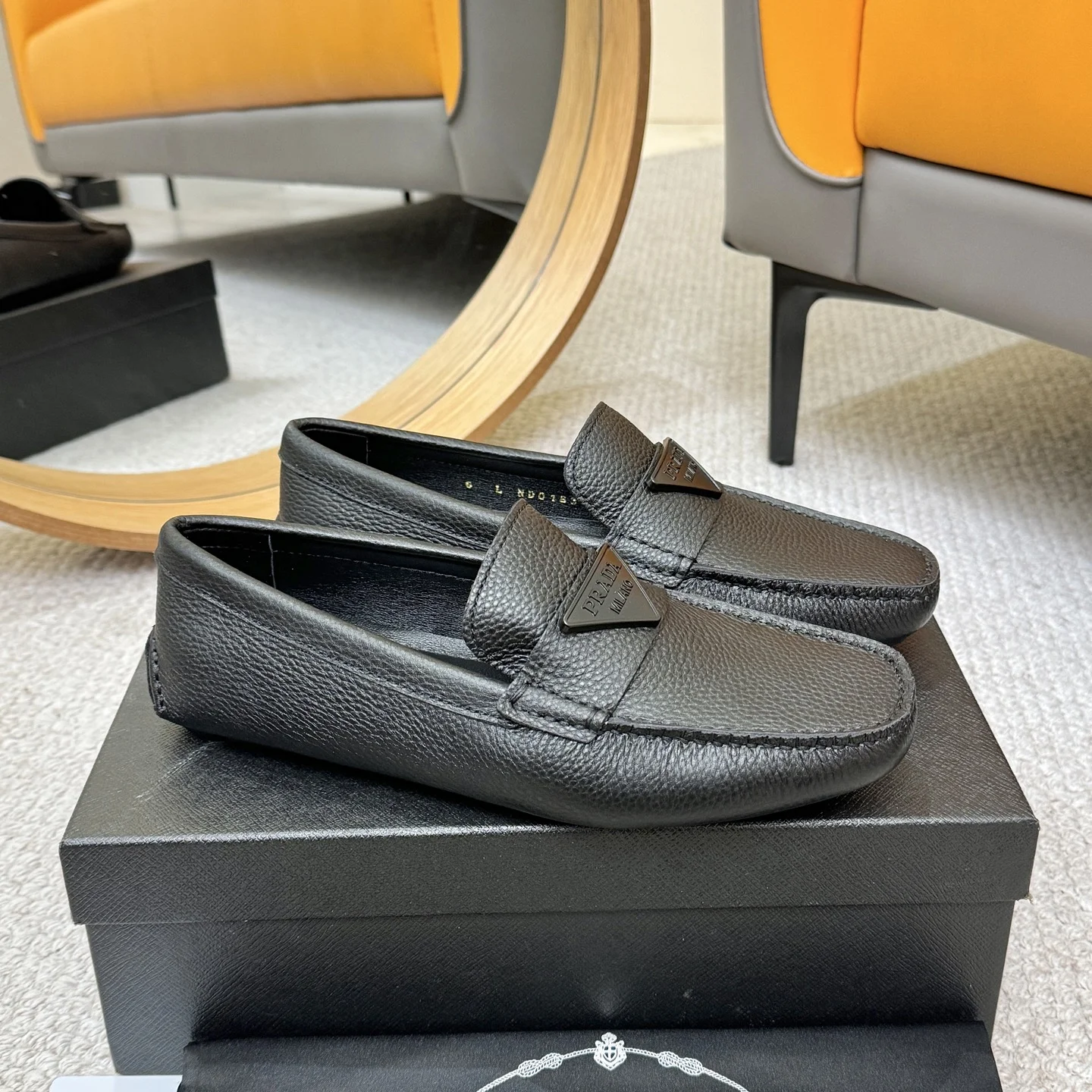 PRADA Loafers Black B00202609110153 - Image 3