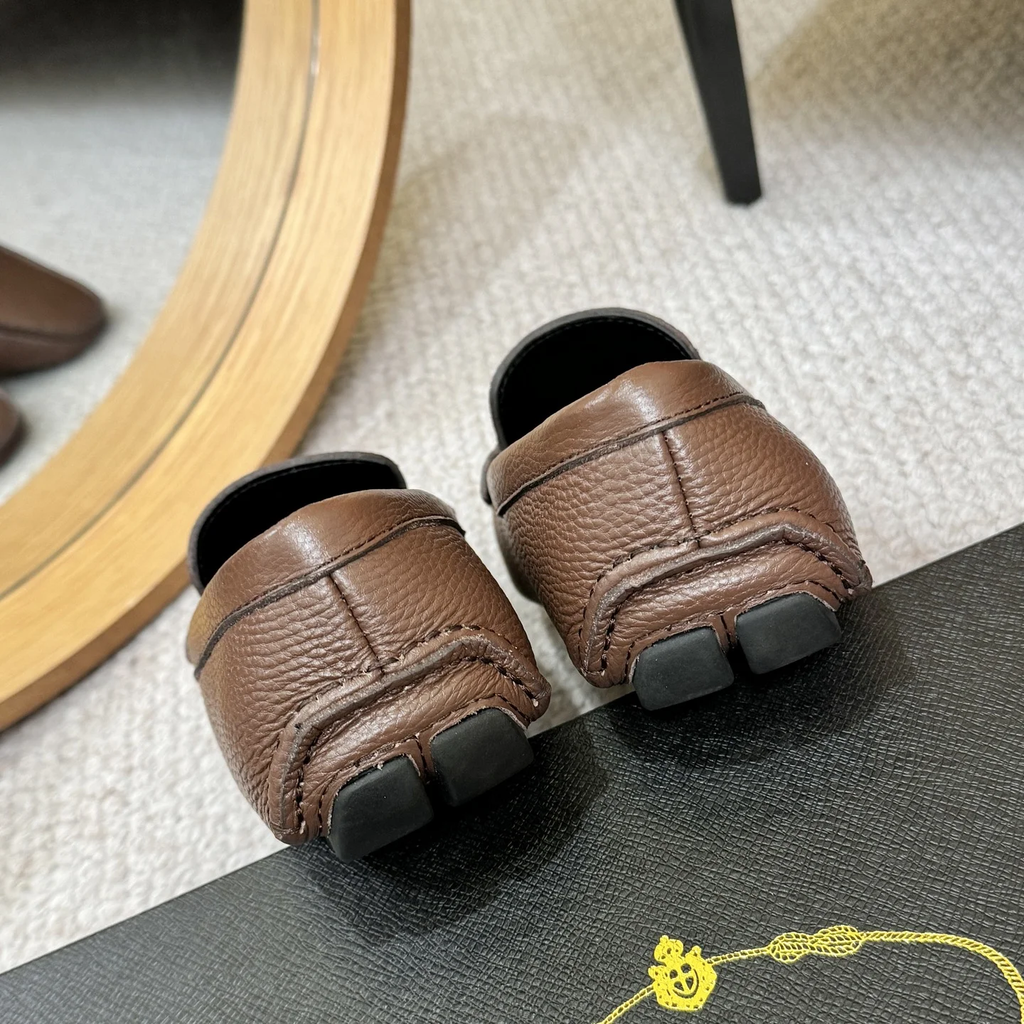 PRADA Loafers Brown-Black B00202609110155 - Image 9