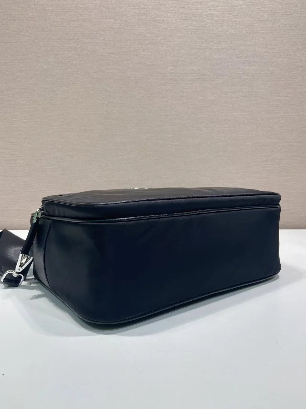 PRADA Messenger Bags Re-Nylon Saffiano Leather Black 31X23X10CM D80202609090409 - Image 7