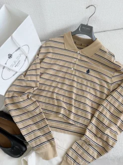 PRADA Polos Beige-Black S-L B15202609063085