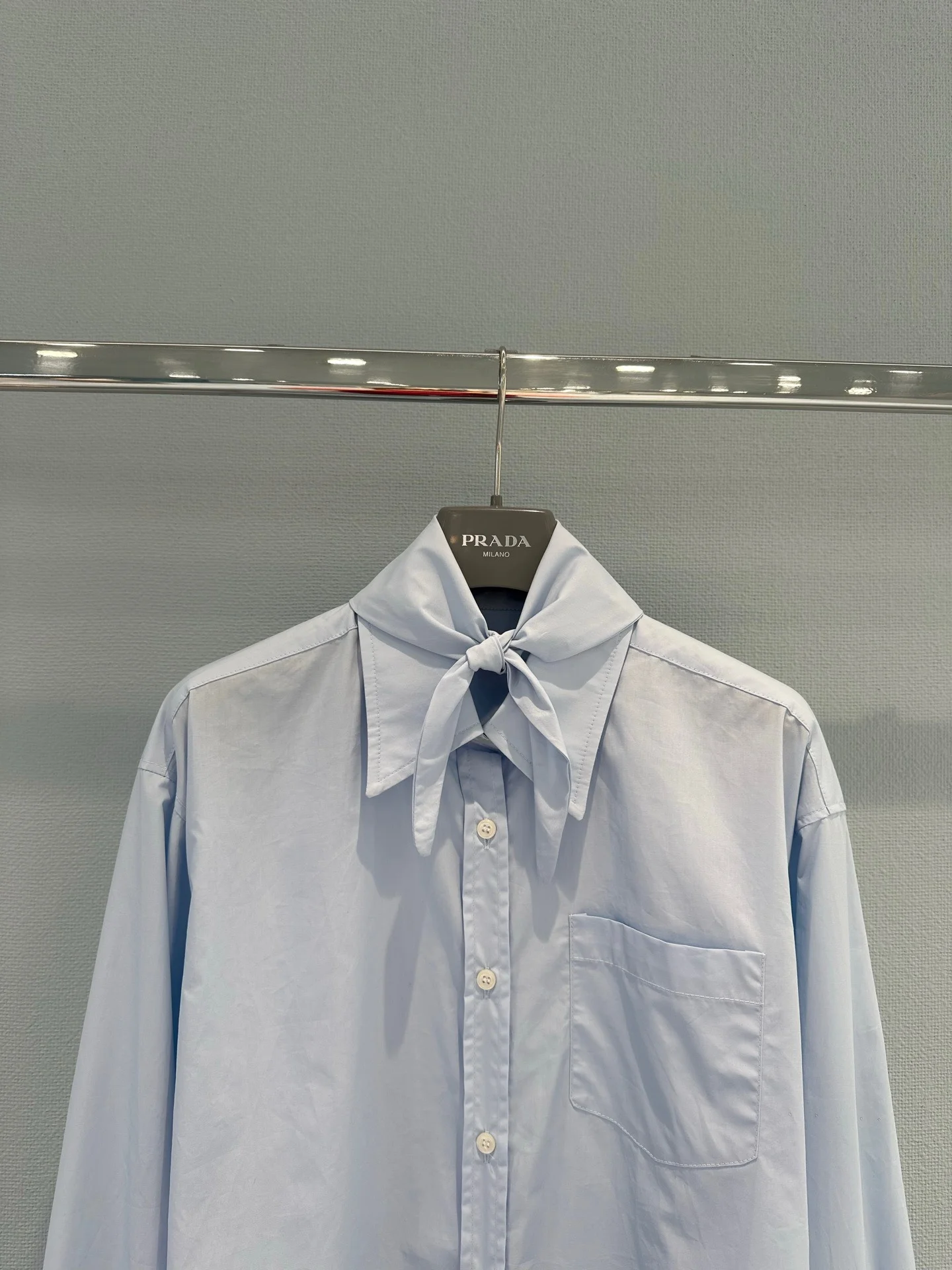 PRADA Shirts Cotton Blue S-L B55202609061241 - Image 3