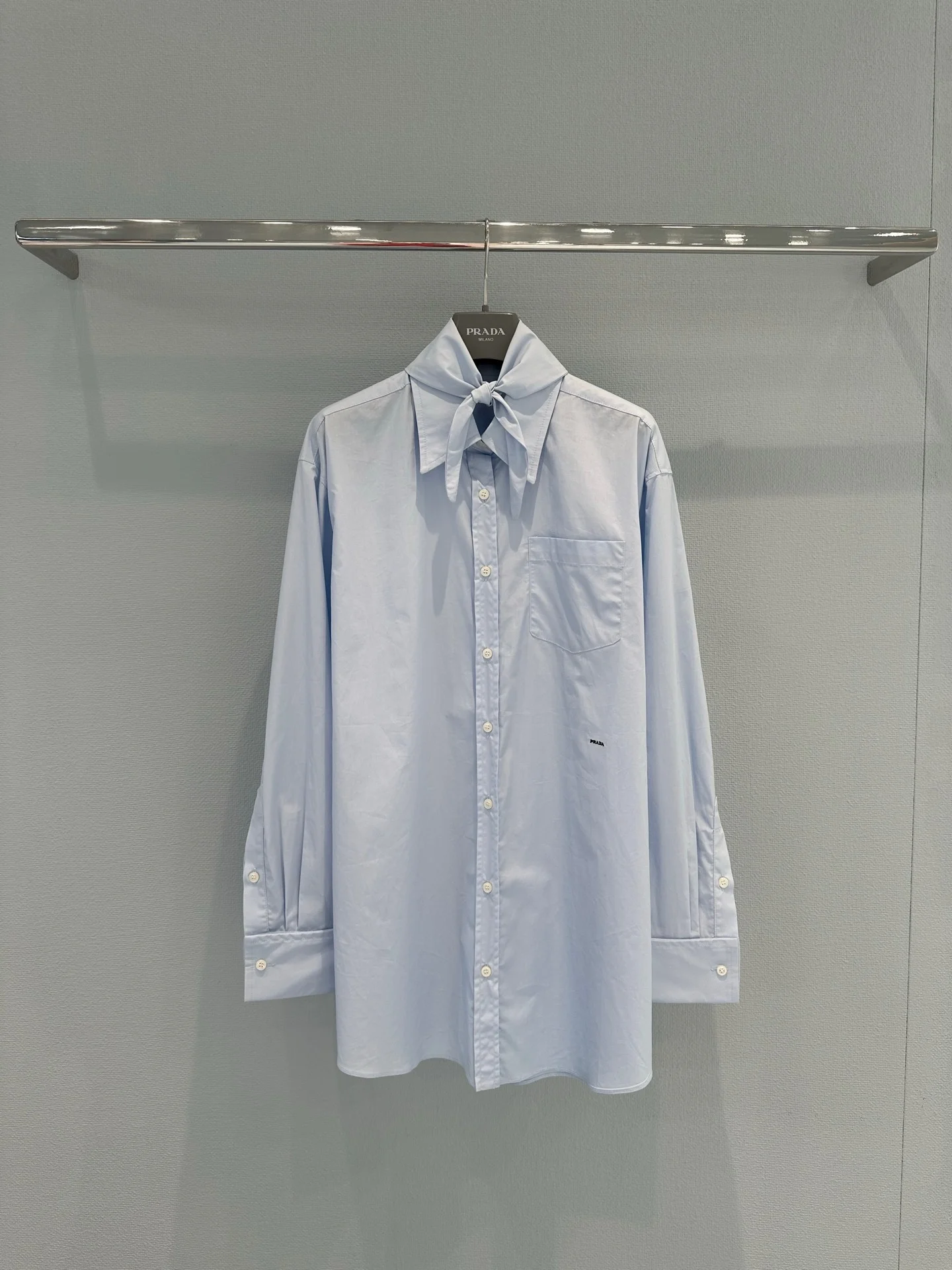 PRADA Shirts Cotton Blue S-L B55202609061241 - Image 4