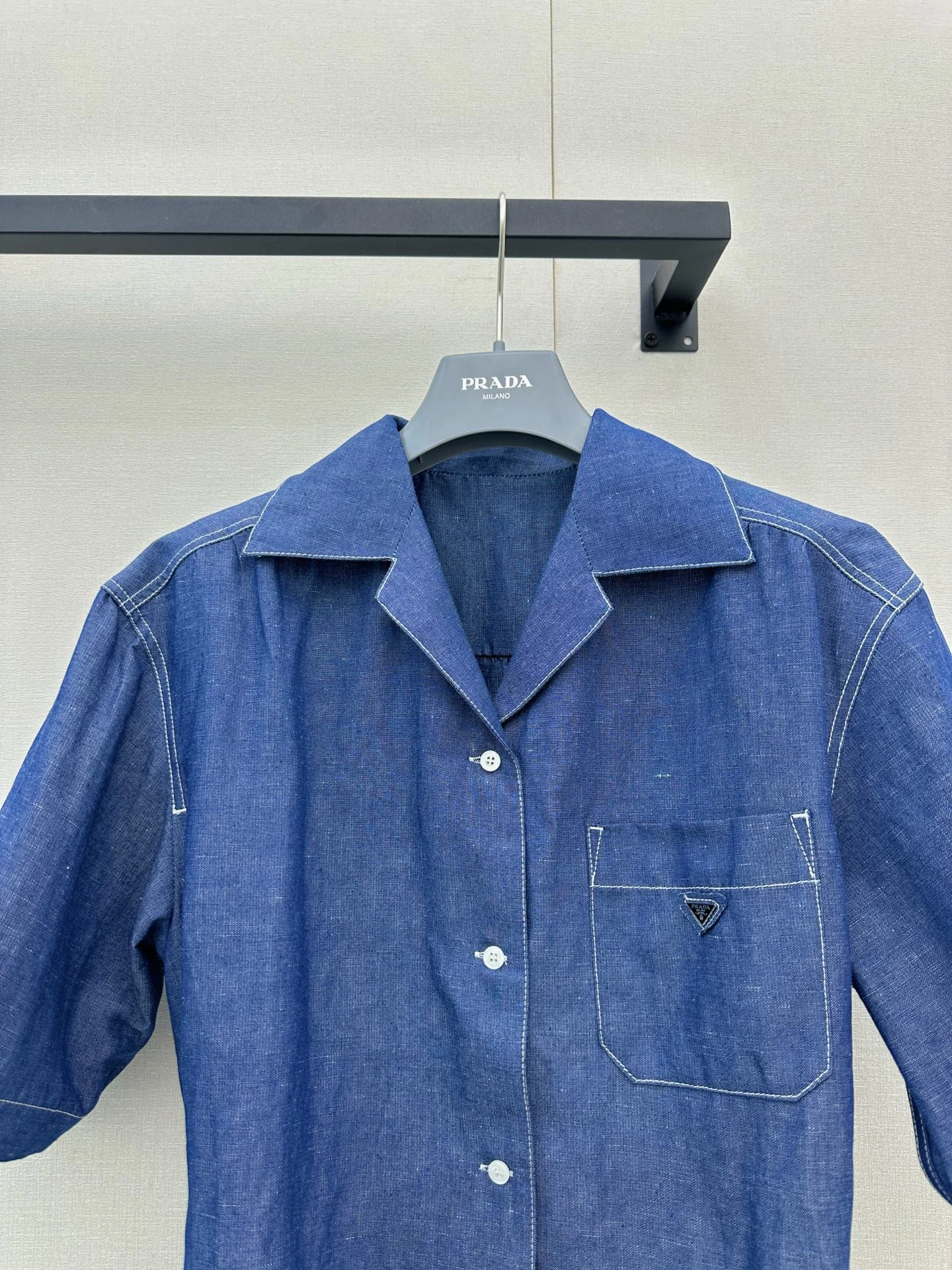 PRADA Shirts Denim Blue S-M-L D75202609062843 - Image 2