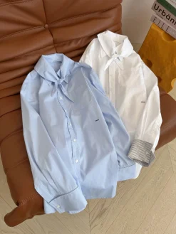 PRADA Shirts Light Blue-White S-L C25202609062593