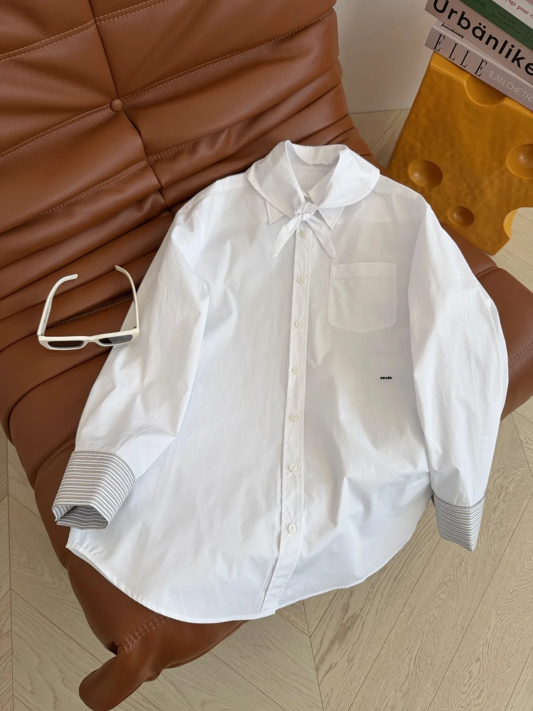 PRADA Shirts Light Blue-White S-L C25202609062593 - Image 3