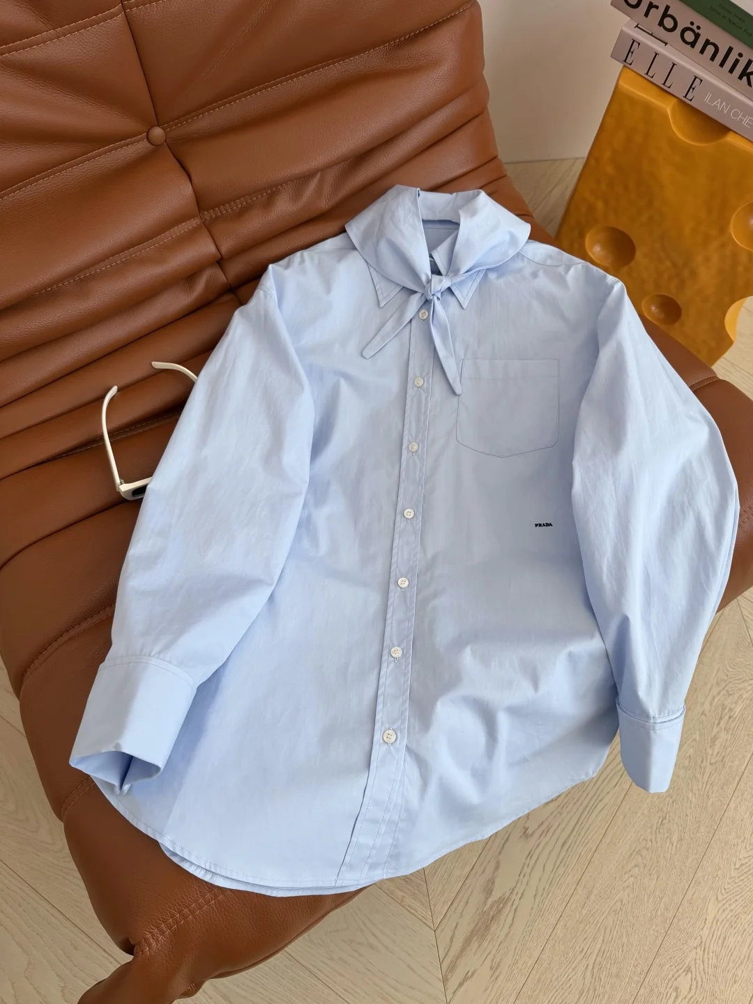 PRADA Shirts Light Blue-White S-L C25202609062593 - Image 6
