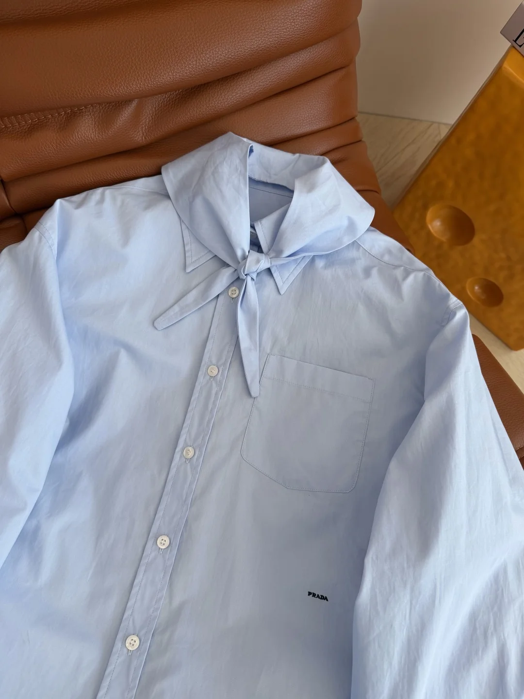 PRADA Shirts Light Blue-White S-L C25202609062593 - Image 7