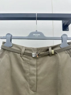 Alternative view of PRADA Shorts Cotton Khaki S-L C15202609061349