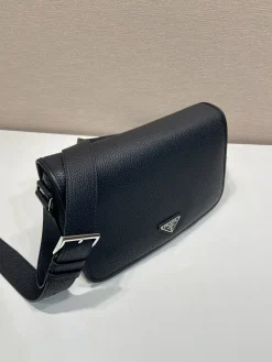 Alternative view of PRADA Shoulder Bags Calf Leather Black-Silver 30X20X9CM F50202609090412