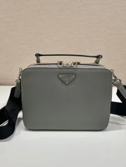 Alternative view of PRADA Shoulder Bags Gray-Black 22X16X6CM D80202609090415