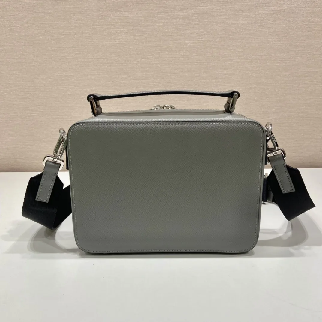 PRADA Shoulder Bags Gray-Black 22X16X6CM D80202609090415 - Image 5