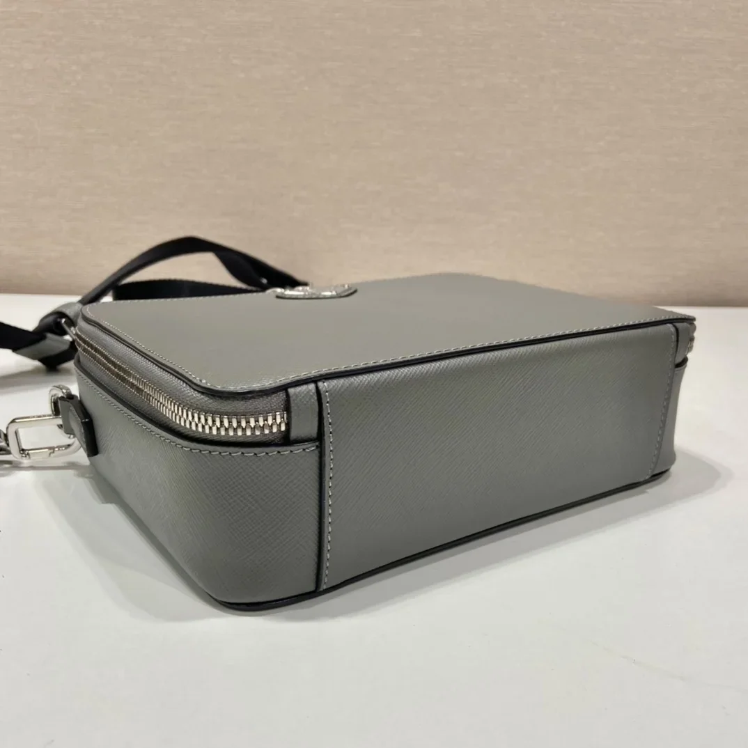 PRADA Shoulder Bags Gray-Black 22X16X6CM D80202609090415 - Image 6