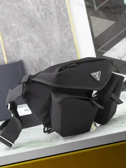 Alternative view of PRADA Shoulder Bags Nylon Black 27X18X7CM D50202609090417