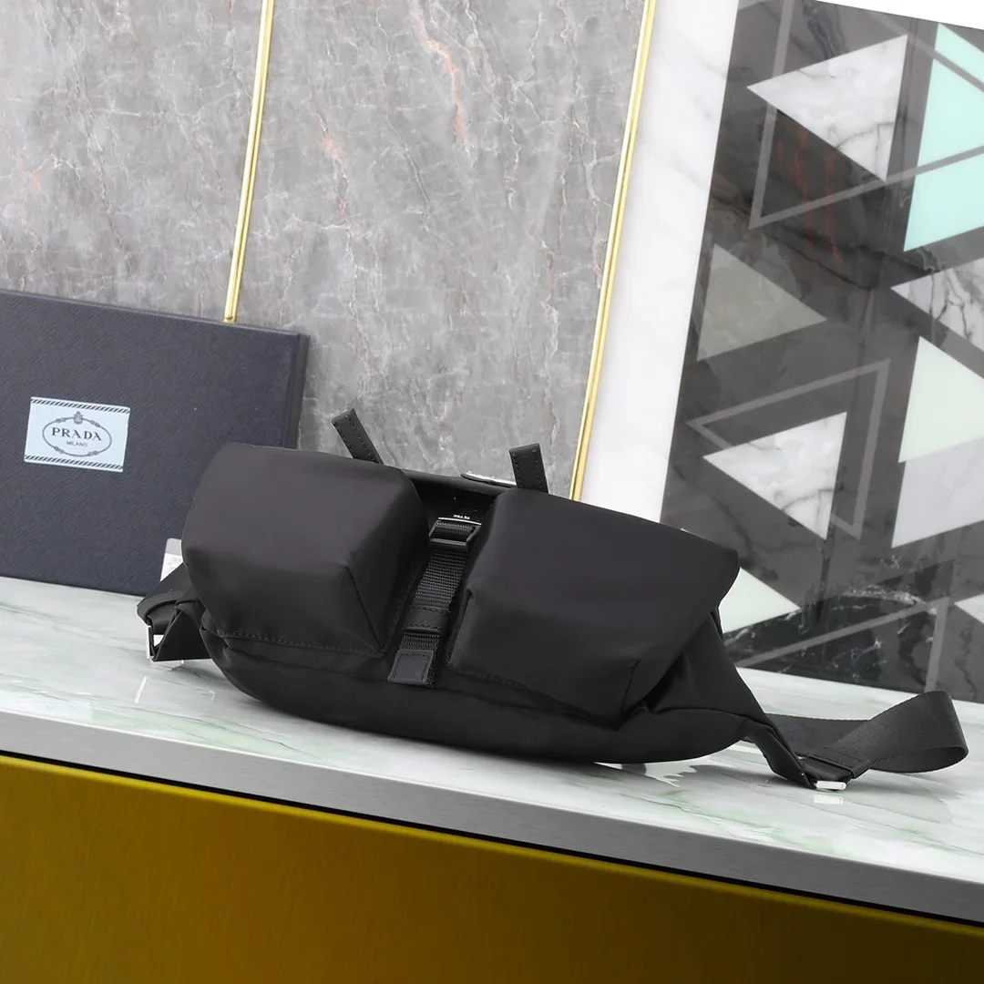PRADA Shoulder Bags Nylon Black 27X18X7CM D50202609090417 - Image 5