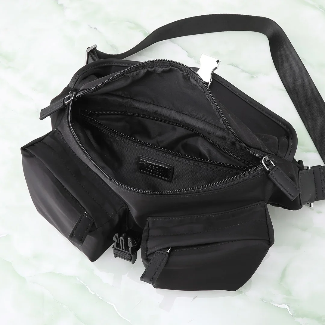 PRADA Shoulder Bags Nylon Black 27X18X7CM D50202609090417 - Image 7