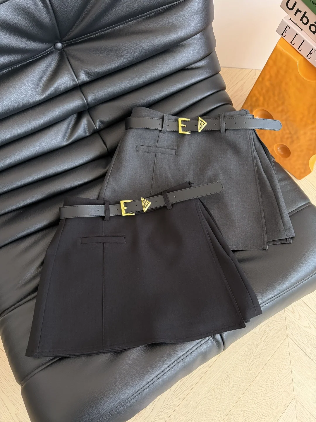 PRADA Skirts Black-Gray S-L B15202609061742