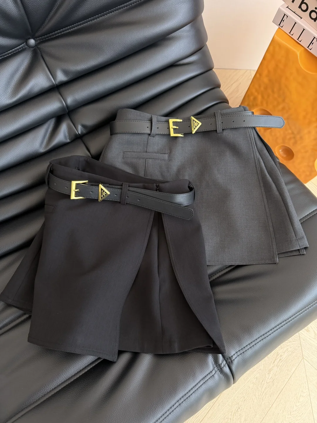 PRADA Skirts Black-Gray S-L B15202609061742 - Image 2