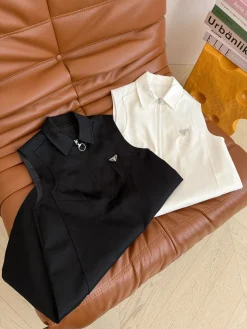 PRADA Skirts Cotton Black-White S-L C05202609063541