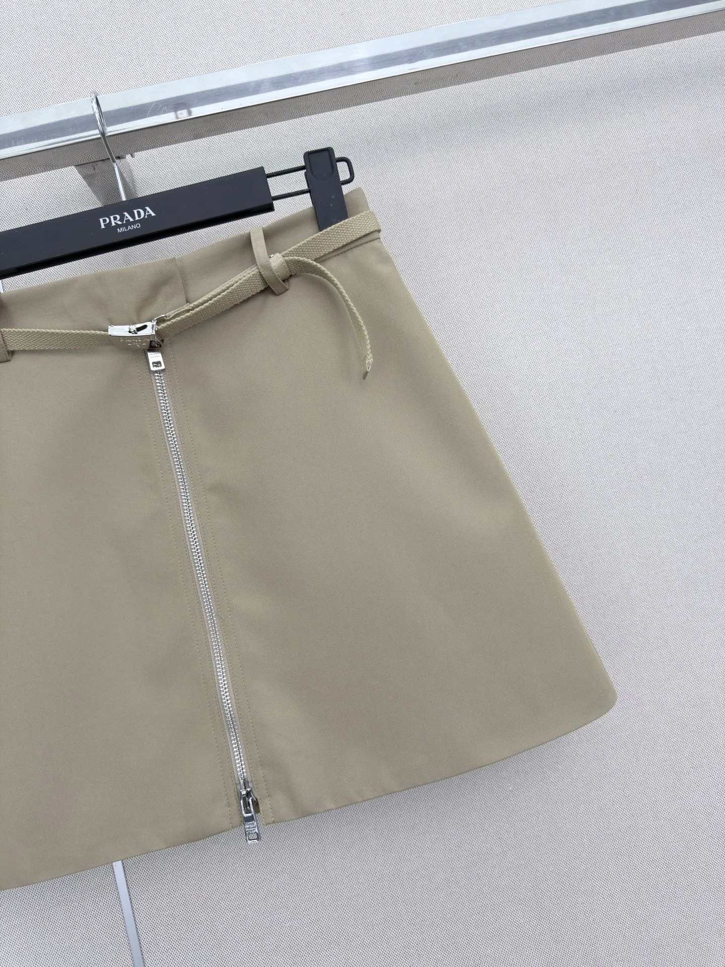 PRADA Skirts Khaki-Silver S-L B20202609061977 - Image 2