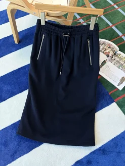 PRADA Skirts Navy Blue-Silver S-L C25202609060026
