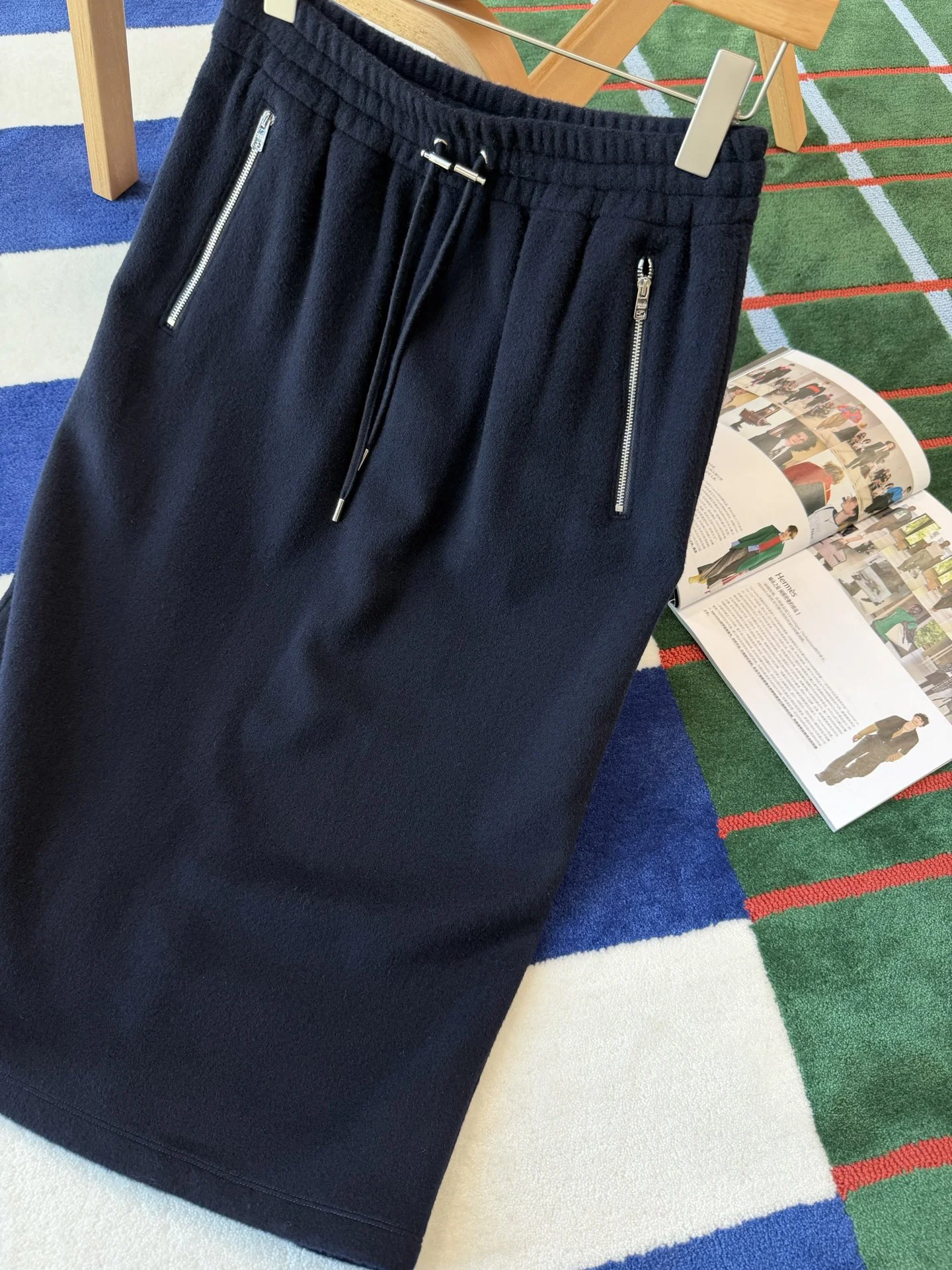 PRADA Skirts Navy Blue-Silver S-L C25202609060026 - Image 3